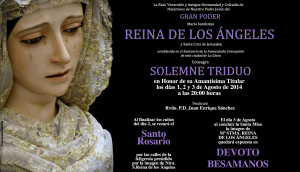 Cartel Cultos Reina de los Ángeles