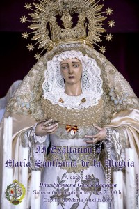 Cartel anunciador II Exaltación a María Stma. de la Alegría