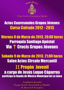 Cartel Actos Grupos Jóvenes