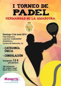 Cartel Primer Torneo de Padel