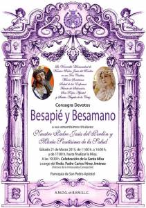 Cartel Besapié y Besamano