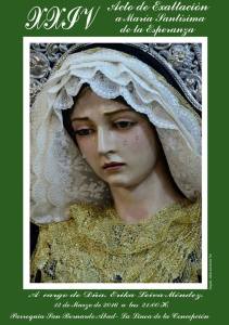 Cartel Exaltación Virgen de la Esperanza