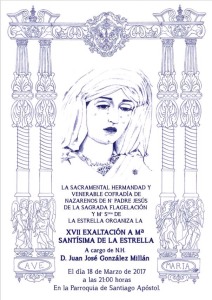 Cartel XVII Exaltación a la Virgen de la Estrella