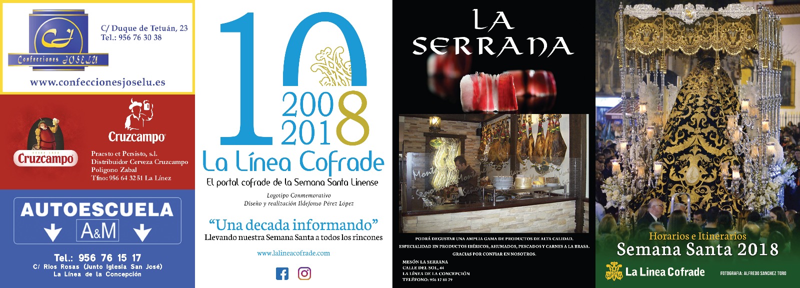 PORTADA ITINERARIOS LA LINEA COFRADE 2018